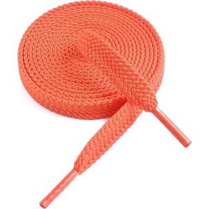 imageVSUDO Flat Shoe Laces for Sneakers Shoelaces for Sneakers Athletic Shoelaces22 Orange  Double Layer