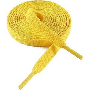imageVSUDO Flat Shoe Laces for Sneakers Shoelaces for Sneakers Athletic Shoelaces23 Golden Yellow