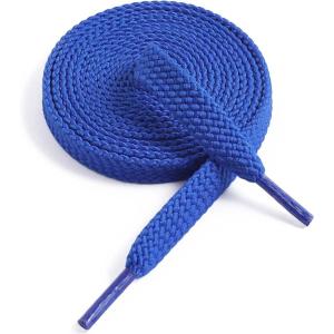 imageVSUDO Flat Shoe Laces for Sneakers Shoelaces for Sneakers Athletic Shoelaces25 Royal Blue  Double Layer