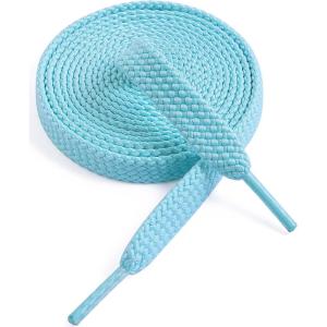 imageVSUDO Flat Shoe Laces for Sneakers Shoelaces for Sneakers Athletic Shoelaces28 Powder Blue  Double Layer