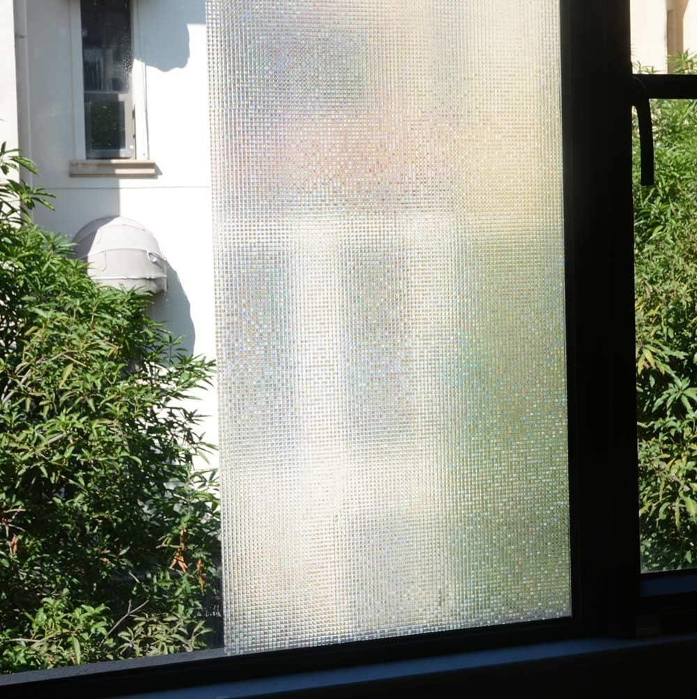 imageVSUDO 1 Roll 354quot by 787quot Static Cling Window Film for Privacy Crystal Mosaic Pattern Window Tint Sticker for Home or Office 1937 Sq Ft Total1 Roll  354 By 787