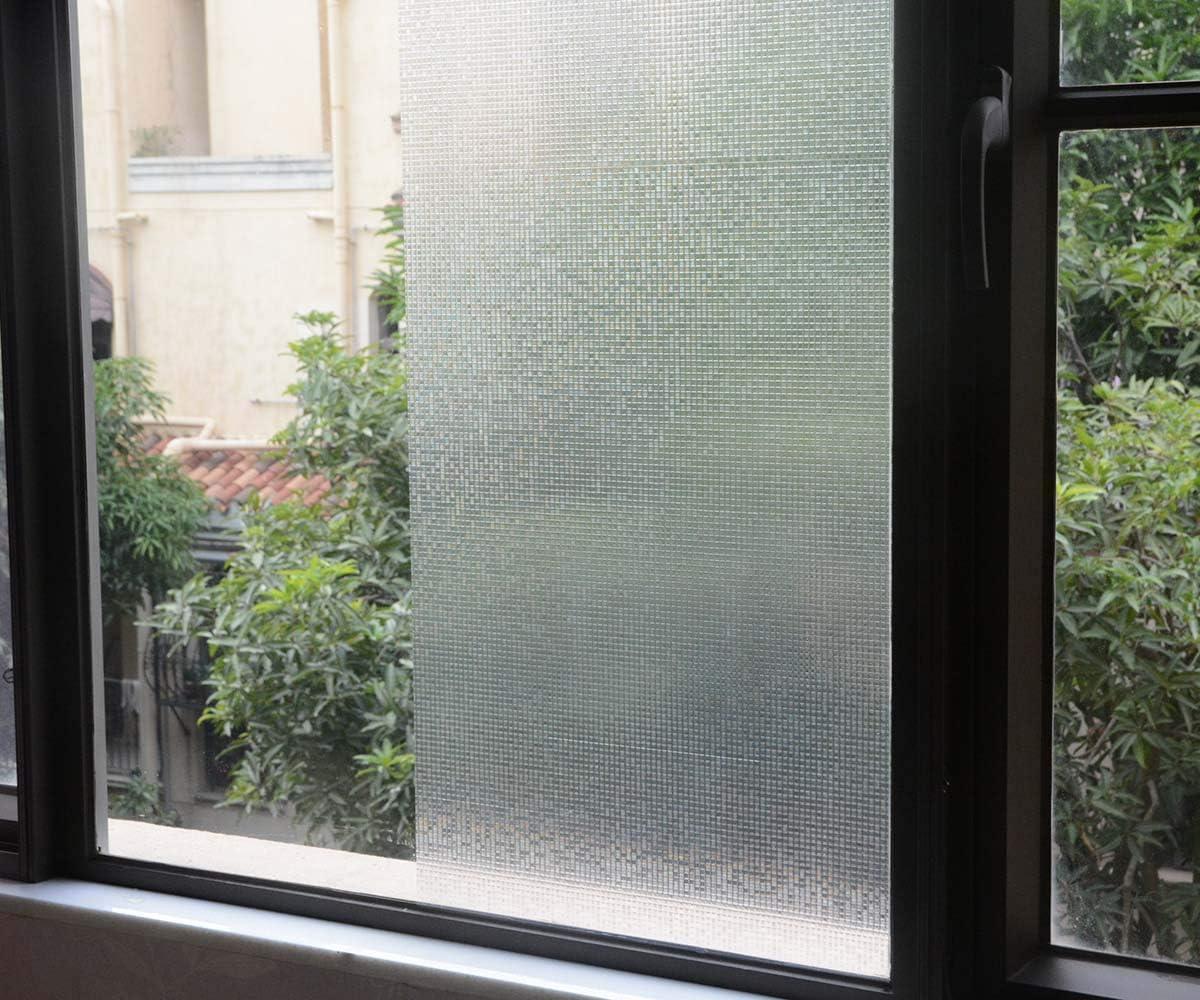 imageVSUDO 1 Roll 354quot by 787quot Static Cling Window Film for Privacy Crystal Mosaic Pattern Window Tint Sticker for Home or Office 1937 Sq Ft Total1 Roll  354 By 787