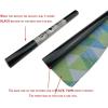 imageVSUDO 177quot x 1575quot No Glue Static Cling Privacy Window Film Blue Green Abstract Geometry Pattern Home Decor Window Tint Sticker 1938 sq ft177 By 1575