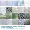 imageVSUDO 177quot x 787quot No Glue Static Cling Privacy Window Film Dandelion Flower Pattern Home Decor Window Tint Sticker 969 sq ft177 By 1575