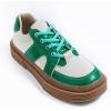 imageVSUDO 2 Pairs Oval Shoe Laces for Sneakers Basketball Baseball Shoelace Athletic Sport Trainers ShoestringsMint Green
