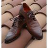 imageVSUDO 2 Pairs Premium Waxed Dress Shoelaces 332quot Thick Shoe Laces for Boots Oxford Dress Shoes 24quot28quot32quot36quot40quotDark Brown