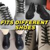 imageVSUDO 2 Pairs Round Boot Laces 532quot Outdoor Work ampamp Hiking Shoe Laces for BootsBlack
