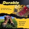 imageVSUDO 2 Pairs Round Boot Laces 532quot Outdoor Work ampamp Hiking Shoe Laces for BootsBurgundy Red