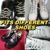 imageVSUDO 2 Pairs Round Boot Laces 532quot Outdoor Work ampamp Hiking Shoe Laces for BootsCream White