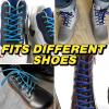 imageVSUDO 2 Pairs Round Boot Laces 532quot Outdoor Work ampamp Hiking Shoe Laces for BootsNavy Blue