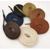 imageVSUDO 2 Pairs Waxed Flat Shoe Laces 14 Wide Flat Cotton Shoelaces for Sneakers or Boots Medium Width05 Red Brown