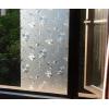 imageVSUDO 2 Rolls 354quot by 787quot Static Cling Window Film for Privacy Hibiscus Flower Pattern Window Tint Sticker for Home or Office 3875 Sq Ft Total354 By 7872 Rolls