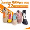imageVSUDO 516quot Fine Weave Flat Shoe Lace Shoestring for Running Athletic Sneaker12 Powder Blue