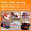 imageVSUDO 516quot Fine Weave Flat Shoe Lace Shoestring for Running Athletic Sneaker18 Red