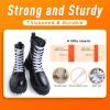 imageVSUDO Double Layer Shoe Laces for Sneakers516quot Flat Shoelaces Compatible with Converse Vans and Air Force  2 Pairs01 White