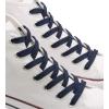 imageVSUDO Double Layer Shoe Laces for Sneakers516quot Flat Shoelaces Compatible with Converse Vans and Air Force  2 Pairs06 Navy Blue