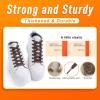 imageVSUDO Double Layer Shoe Laces for Sneakers516quot Flat Shoelaces Compatible with Converse Vans and Air Force  2 Pairs09 Brown