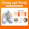 imageVSUDO Double Layer Shoe Laces for Sneakers516quot Flat Shoelaces Compatible with Converse Vans and Air Force  2 Pairs12 Beige