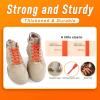 imageVSUDO Double Layer Shoe Laces for Sneakers516quot Flat Shoelaces Compatible with Converse Vans and Air Force  2 Pairs14 Orange