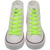 imageVSUDO Double Layer Shoe Laces for Sneakers516quot Flat Shoelaces Compatible with Converse Vans and Air Force  2 Pairs17 Neon Green