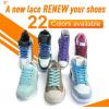 imageVSUDO Double Layer Shoe Laces for Sneakers516quot Flat Shoelaces Compatible with Converse Vans and Air Force  2 Pairs21 Powder Blue