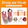 imageVSUDO Double Layer Shoe Laces for Sneakers516quot Flat Shoelaces Compatible with Converse Vans and Air Force  2 Pairs24 Watermelon Red