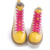 imageVSUDO Double Layer Shoe Laces for Sneakers516quot Flat Shoelaces Compatible with Converse Vans and Air Force  2 Pairs26 Rose Red