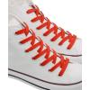 imageVSUDO Double Layer Shoe Laces for Sneakers516quot Flat Shoelaces Compatible with Converse Vans and Air Force  2 Pairs57 Red