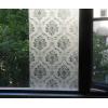 imageVSUDO Frosted Privacy Window Film Damascus Pattern Privacy Protection NonAdhesive Static Cling Glass Covering Decorative Window Tint for Home and Office 118 x 1575 InchesDamascus