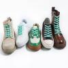imageVSUDO Oval Shoe Laces for Sneakers Basketball Shoelaces Running Sport Shoestrings or Athletic Shoe StringsMint Green