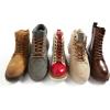 imageVSUDO Round Shoe Laces for Hiking Boots 532 Inch Shoestrings for Outdoor Work Shoes Thick Climbing Shoelaces for Boots03 Light Brown With Rose Red Dot