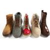 imageVSUDO Round Shoe Laces for Hiking Boots 532 Inch Shoestrings for Outdoor Work Shoes Thick Climbing Shoelaces for Boots04 Red Brown With Yellow Dot