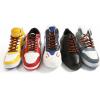 imageVSUDO Round Shoe Laces for Hiking Boots 532 Inch Shoestrings for Outdoor Work Shoes Thick Climbing Shoelaces for Boots05 Red Brown With Black Dot