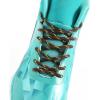 imageVSUDO Round Shoe Laces for Hiking Boots 532 Inch Shoestrings for Outdoor Work Shoes Thick Climbing Shoelaces for Boots06 Brown With Yellow Dot
