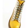imageVSUDO Round Shoe Laces for Hiking Boots 532 Inch Shoestrings for Outdoor Work Shoes Thick Climbing Shoelaces for Boots10 Light Gray With Yellow Dot
