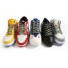 imageVSUDO Round Shoe Laces for Hiking Boots 532 Inch Shoestrings for Outdoor Work Shoes Thick Climbing Shoelaces for Boots10 Light Gray With Yellow Dot