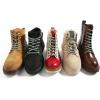 imageVSUDO Round Shoe Laces for Hiking Boots 532 Inch Shoestrings for Outdoor Work Shoes Thick Climbing Shoelaces for Boots11 Light Gray With Black Dot