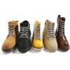 imageVSUDO Round Shoe Laces for Hiking Boots 532 Inch Shoestrings for Outdoor Work Shoes Thick Climbing Shoelaces for Boots13 Light Gray With Pink Dot