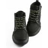 imageVSUDO Round Shoe Laces for Hiking Boots 532 Inch Shoestrings for Outdoor Work Shoes Thick Climbing Shoelaces for Boots15 Dark Gray With Green Dot