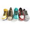 imageVSUDO Round Shoe Laces for Hiking Boots 532 Inch Shoestrings for Outdoor Work Shoes Thick Climbing Shoelaces for Boots18 Black With Neon Green Dot