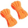 imageVSUDO 2 Pairs Oval Shoe Laces for Sneakers Basketball Baseball Shoelace Athletic Sport Trainers ShoestringsOrange
