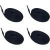 imageVSUDO 2 Pairs Waxed Flat Shoe Laces 14 Wide Flat Cotton Shoelaces for Sneakers or Boots Medium Width07 Blue