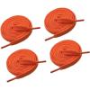 imageVSUDO Double Layer Shoe Laces for Sneakers516quot Flat Shoelaces Compatible with Converse Vans and Air Force  2 Pairs14 Orange