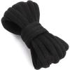 imageVSUDO Oval Shoe Laces for Sneakers Basketball Shoelaces Running Sport Shoestrings or Athletic Shoe StringsBlack