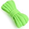 imageVSUDO Oval Shoe Laces for Sneakers Basketball Shoelaces Running Sport Shoestrings or Athletic Shoe StringsNeon Green