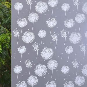 imageVSUDO 177quot x 787quot No Glue Static Cling Privacy Window Film Dandelion Flower Pattern Home Decor Window Tint Sticker 969 sq ft177 By 787