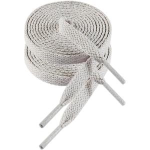 imageVSUDO 2 Pairs Flat Shoe Laces for Sneakers Shoe StringsShoelaces for Sneakers08 White Gray