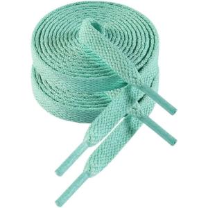 imageVSUDO 2 Pairs Flat Shoe Laces for Sneakers Shoe StringsShoelaces for Sneakers16 Mint Green