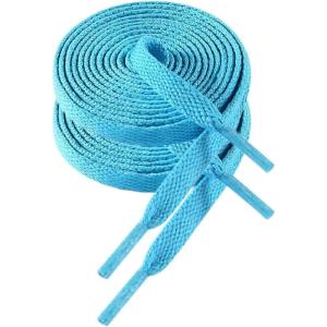 imageVSUDO 2 Pairs Flat Shoe Laces for Sneakers Shoe StringsShoelaces for Sneakers28 Powder Blue