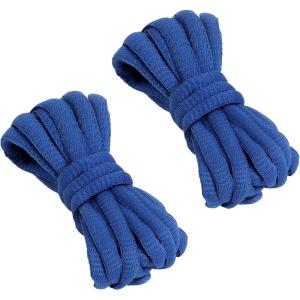 imageVSUDO 2 Pairs Oval Shoe Laces for Sneakers Basketball Baseball Shoelace Athletic Sport Trainers ShoestringsRoyal Blue